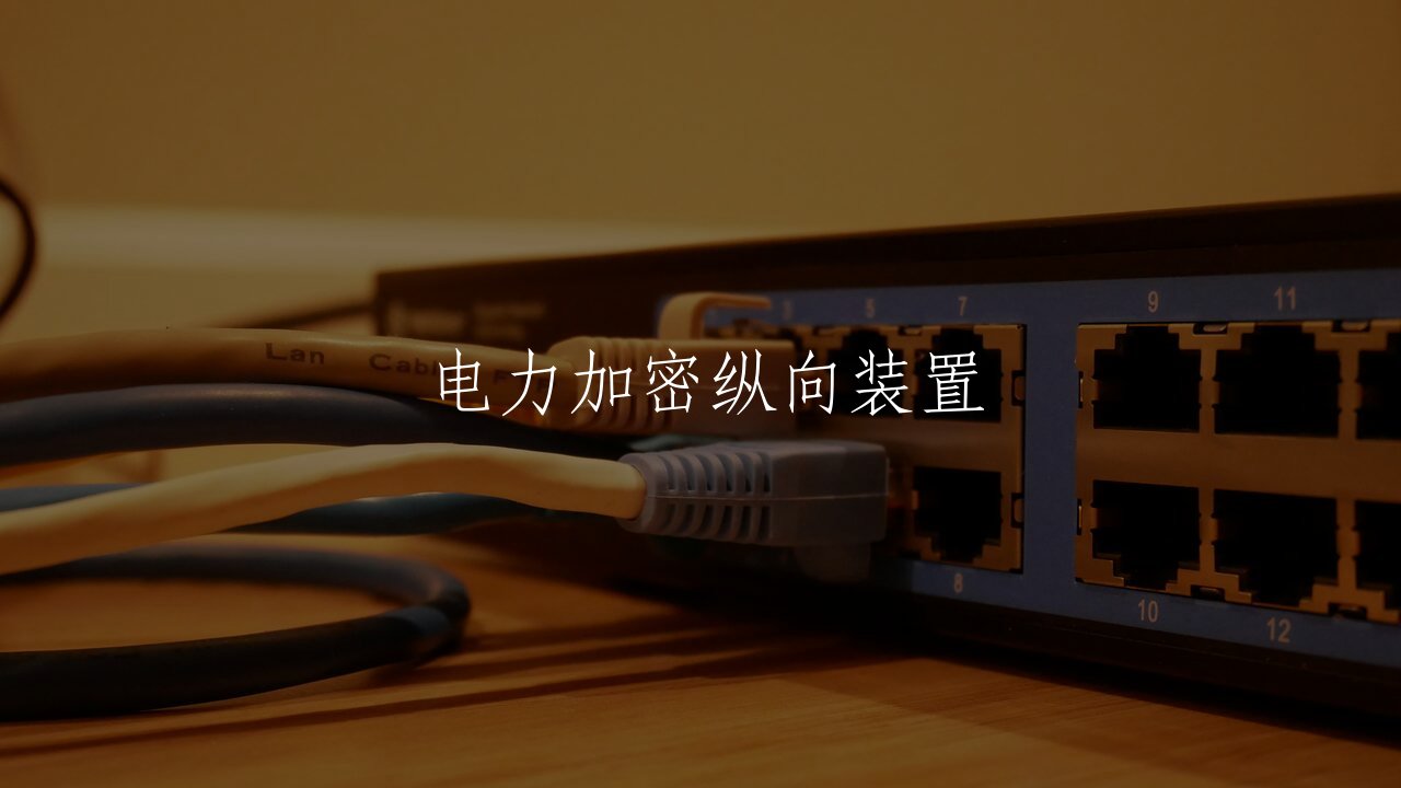 电力加密纵向装置 核心概念图