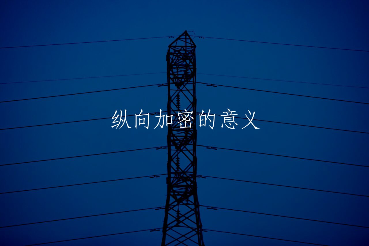 纵向加密的意义 核心概念图