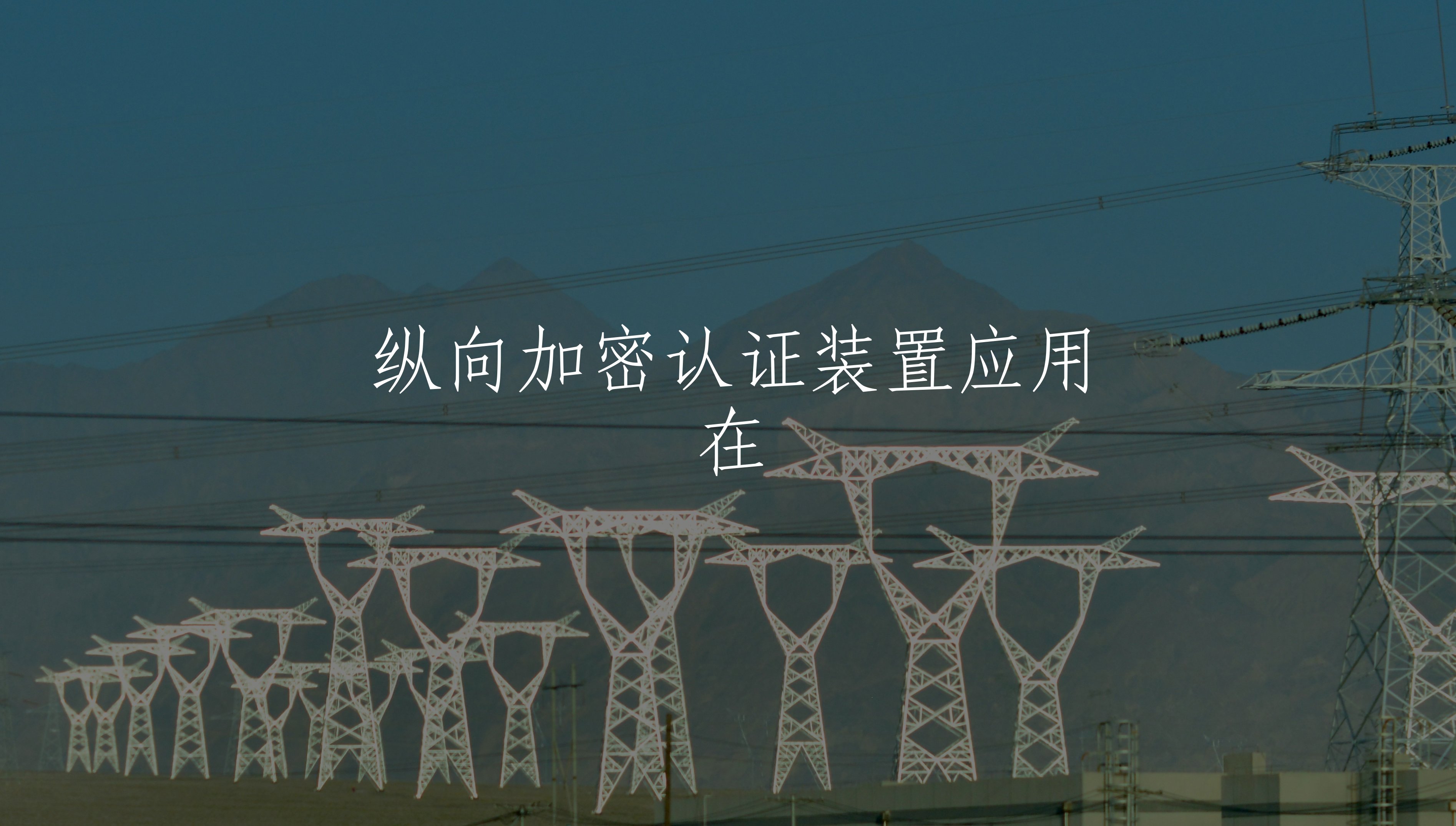 纵向加密认证装置应用在 核心概念图