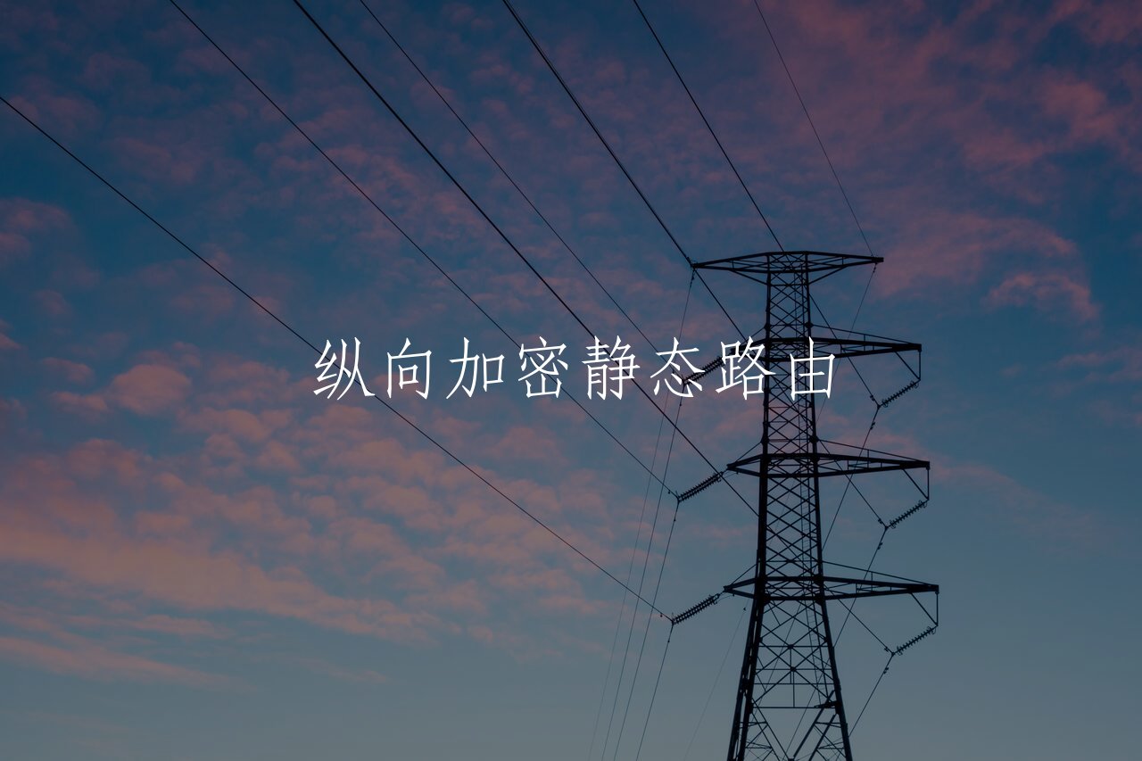 纵向加密静态路由 核心概念图