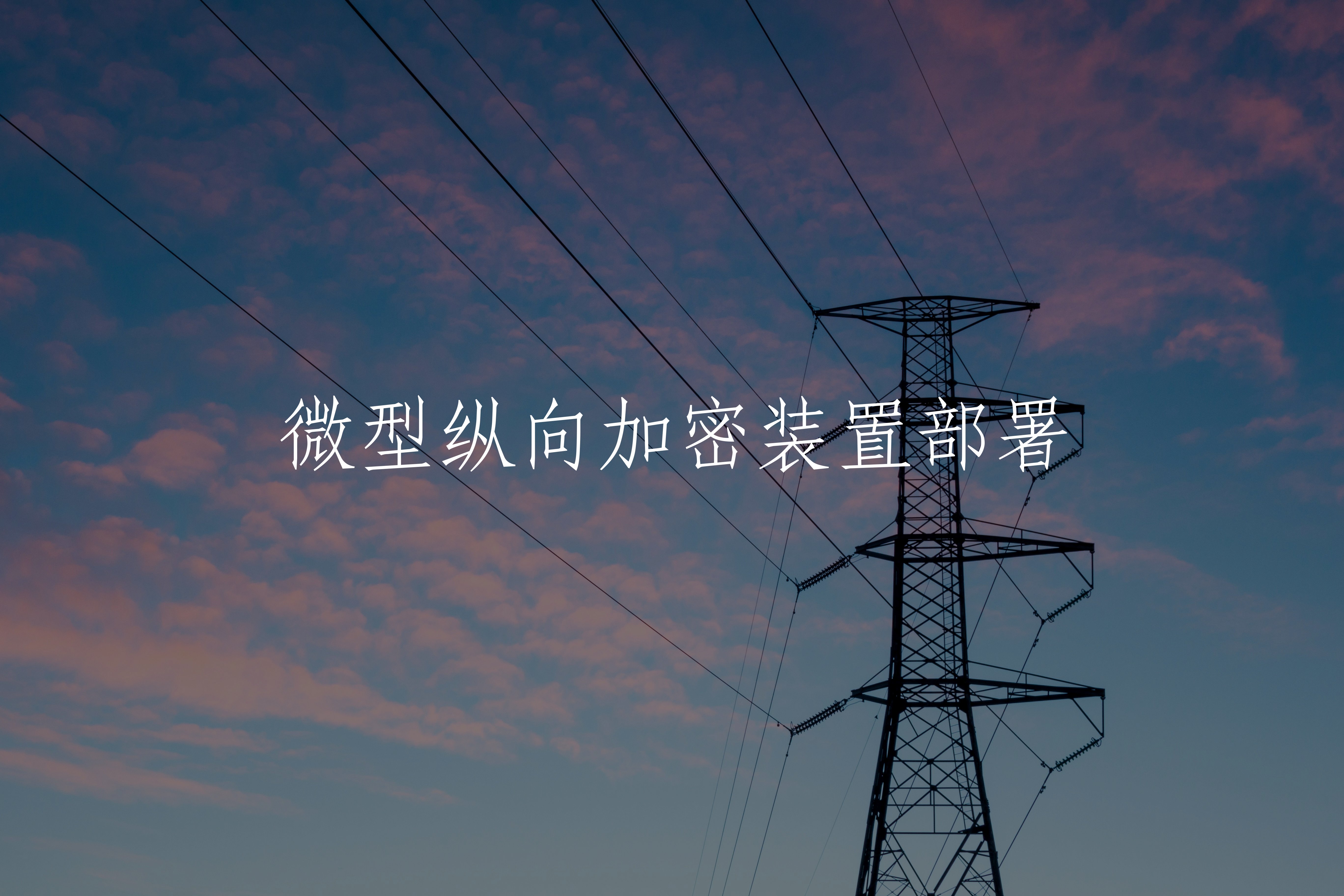 微型纵向加密装置部署 核心概念图