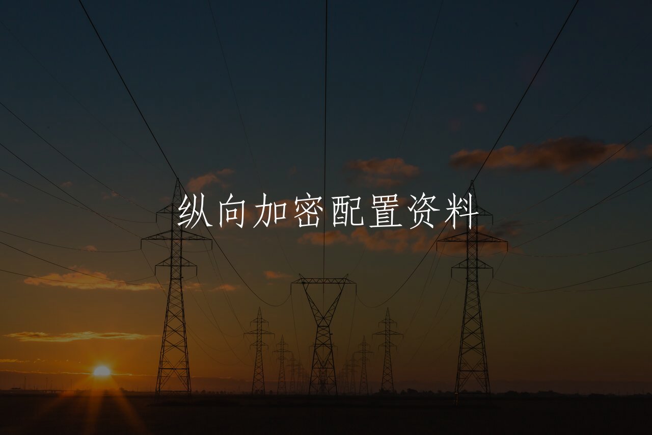 纵向加密配置资料 核心概念图