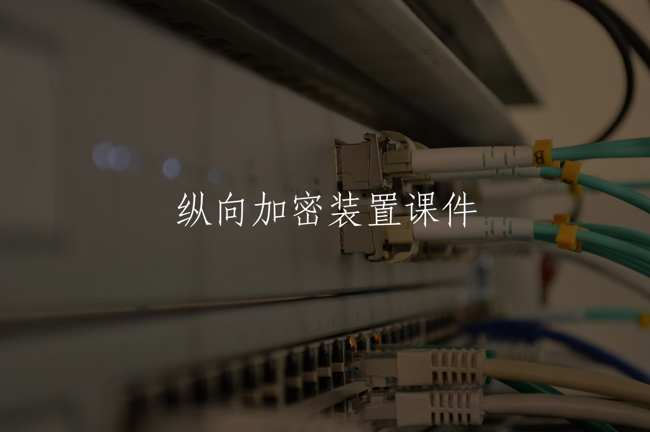 纵向加密装置课件 核心概念图