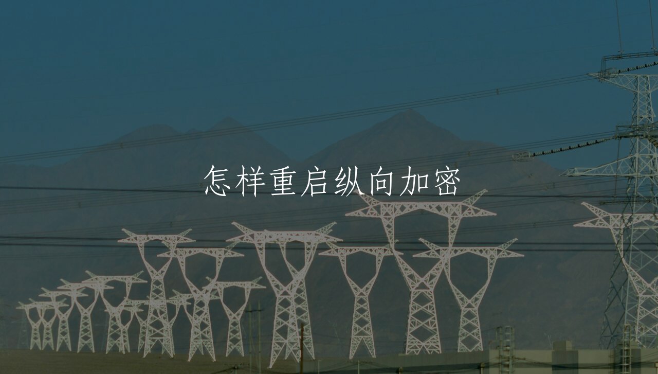 怎样重启纵向加密 核心概念图