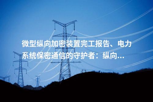 微型调度数据网屏完工报告、电力系统保密通信的守护者：二次安防设备屏