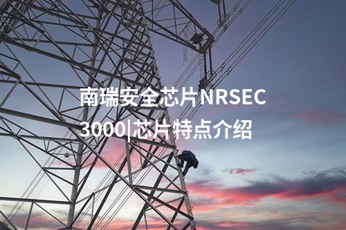 南瑞安全芯片NRSEC3000|芯片特点介绍