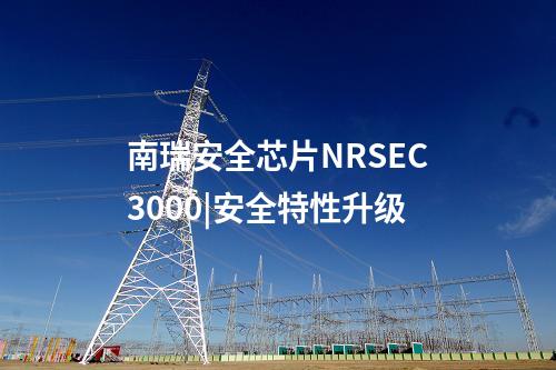 南瑞安全芯片NRSEC3000|安全特性升级