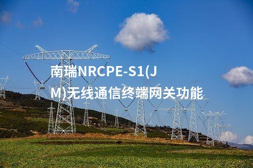 南瑞NRCPE-S1(JM)无线通信终端网关功能