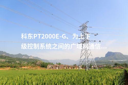 科东PT2000E-G、为上下级控制系统之间的广域网通信提供认证与加密服务