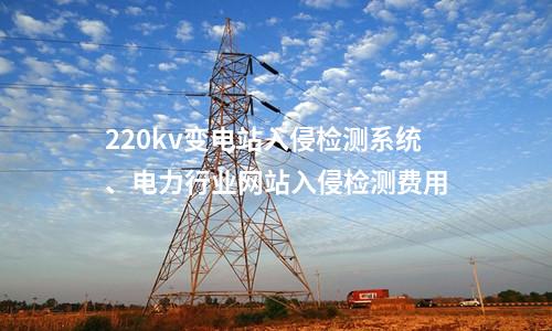 220kv变电站入侵检测系统、电力行业网站入侵检测费用