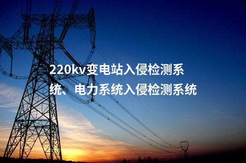 220kv变电站入侵检测系统、电力系统入侵检测系统