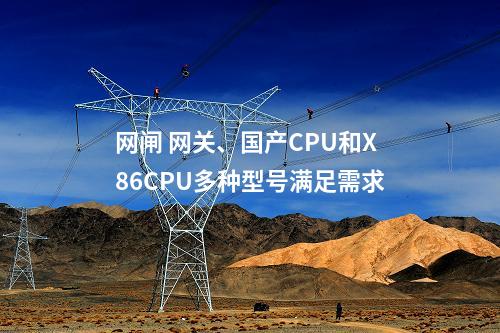 网闸 网关、国产CPU和X86CPU多种型号满足需求