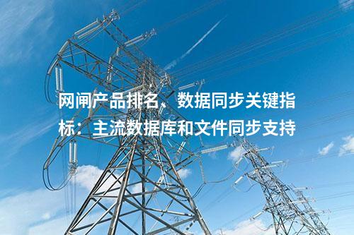 网闸产品排名、数据同步关键指标：主流数据库和文件同步支持