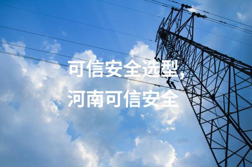 可信安全选型,河南可信安全